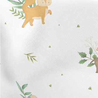 Christmas Elk And Fox Stretch Ponte