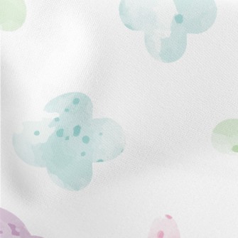 Colorful Watercolor Geometric  Stretch Ponte