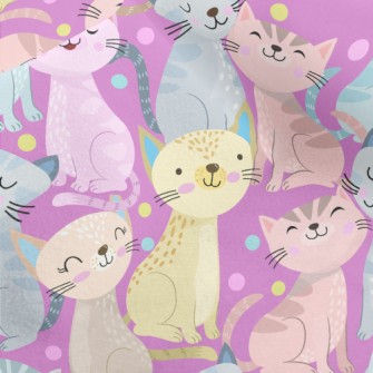 Colorful Pattern Kitten Micro Fleece