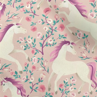 Vintage Fairytale Unicorn Micro Fleece