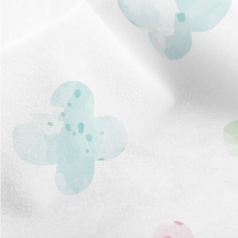 Colorful Watercolor Geometric  Micro Fleece