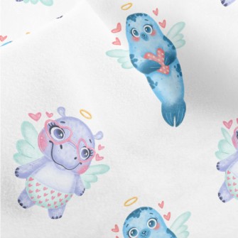 Valentine's Day Animal Cup Micro Fleece