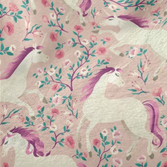 Vintage Fairytale Unicorn Minky