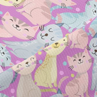 Colorful Pattern Kitten Piqué