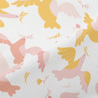 Spring Flower Delivery Bird Piqué