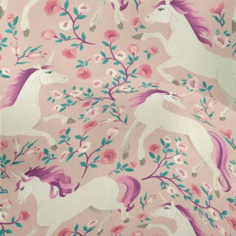 Vintage Fairytale Unicorn Lightweight Performance Linen