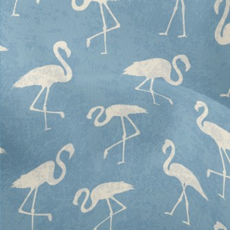 White Flamingo Silhouette Lightweight Performance Linen