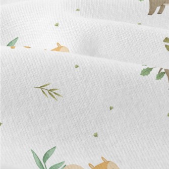 Christmas Elk And Fox Modern Jersey