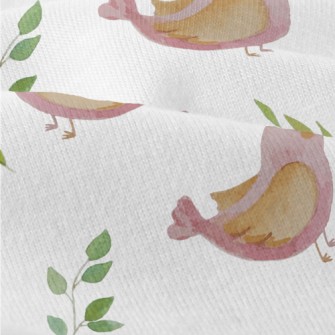 Pink Watercolor Bird Modern Jersey