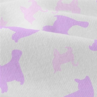 Pink And Purple Cat Silhouette Modern Jersey