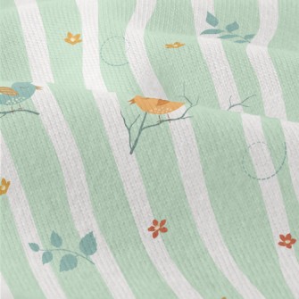 Spring Colorful Birds Modern Jersey