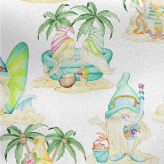 Beach Vacation Elf Jersey Backed Fleece