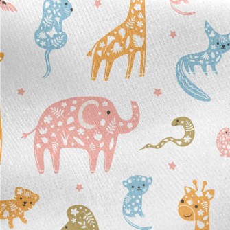 Plant Decoration Animals Jersey Backed Fleece