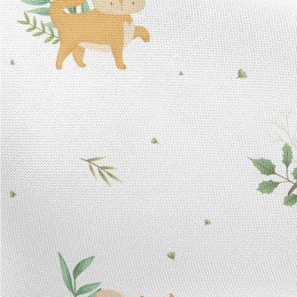 Christmas Elk And Fox Pongee