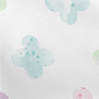 Colorful Watercolor Geometric  Pongee