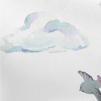 Flying Birds In The Sky Pongee