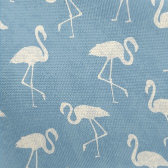 White Flamingo Silhouette Pongee