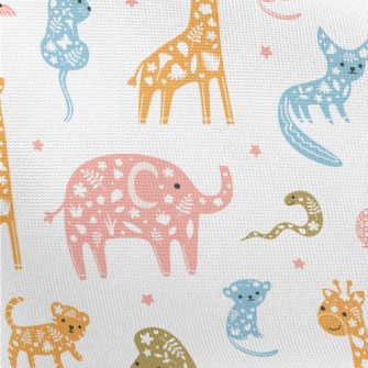 Plant Decoration Animals Pongee