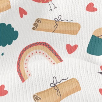 Bird And Cinnamon Cake Stretch Jersey