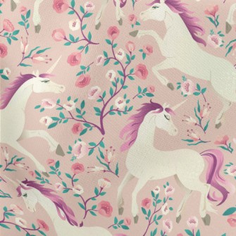 Vintage Fairytale Unicorn Lightweight Cotton Poplin