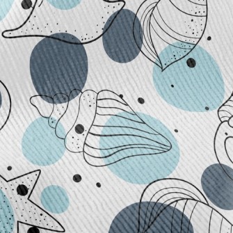 Simple Depiction Of Seashells Standard Corduroy