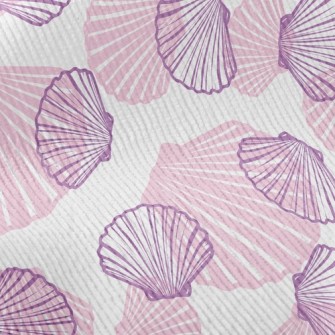 Pink Scallops Standard Corduroy