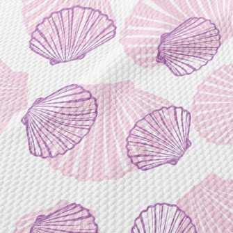 Pink Scallops Birdseye Piqué