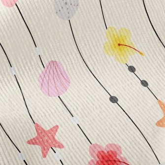 Creative Shell Door Curtain Standard Corduroy