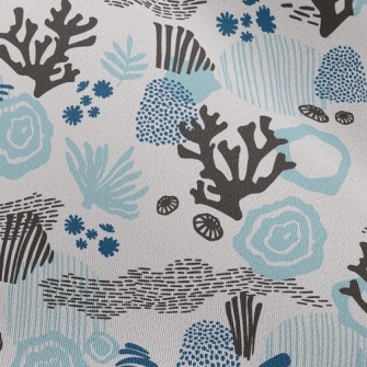 Coral In The Mysterious Sea Chiffon