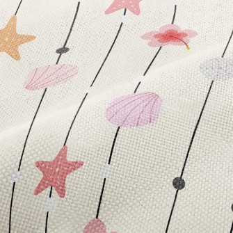 Creative Shell Door Curtain Performance Linen