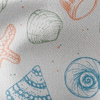 Starfish And Various Shellfish Waterproof Canvas
