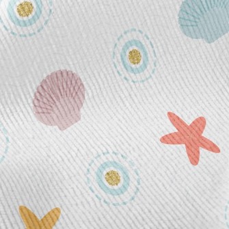 Colorful Wavy Starfish Standard Corduroy