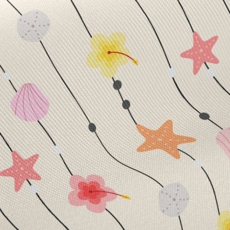 Creative Shell Door Curtain Twill