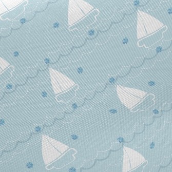 Simple Sailboat With Dots Of S Twill