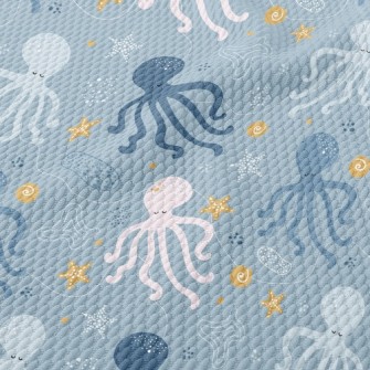 Octopus Family Birdseye Piqué