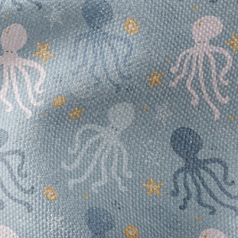 Octopus Family Waterproof Canvas