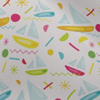 Geometric Stitching Yacht Chiffon