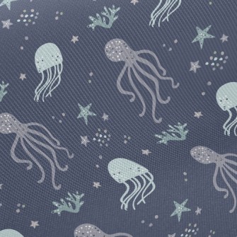 Star Jellyfish And Octopus Twill