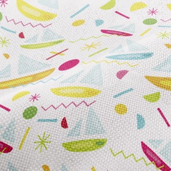 Geometric Stitching Yacht Performance Linen