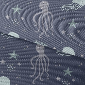 Star Jellyfish And Octopus Waterproof Oxford