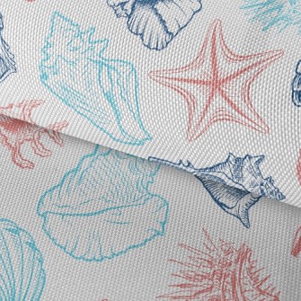 Conch Shell Starfish Waterproof Oxford