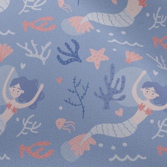 Elegant Swimming Mermaid Chiffon
