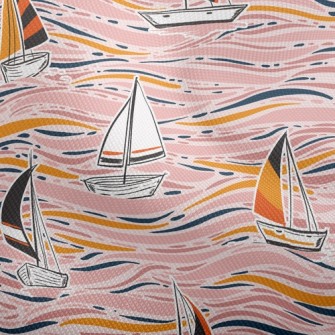 Hand Drawn Sailboat Dobby