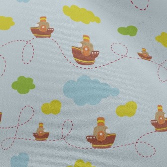 Dotted Line Sailing Cruise Shi Chiffon