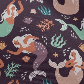 Dancing Mermaid In The Sea Chiffon