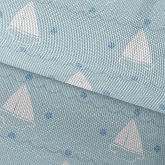 Simple Sailboat With Dots Of S Waterproof Oxford
