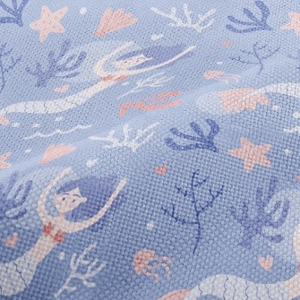 Elegant Swimming Mermaid Performance Linen