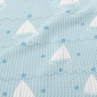 Simple Sailboat With Dots Of S Birdseye Piqué