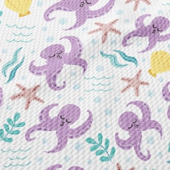 Naughty Pouty Octopus Birdseye Piqué