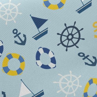 Sailboat Steering Wheel Twill
